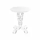 witte ronde tafel 36cm diameter modern design Janis, made in Italy Viadurini