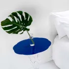 Blauwe ronde tafel diameter 50 cm Janis modern design, made in Italy Viadurini