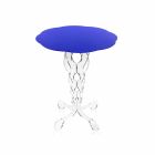 Blauwe ronde tafel diameter 50 cm Janis modern design, made in Italy Viadurini