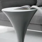 Ronde salontafel Bootvorm in metaal en geëtst glas - Boarding Viadurini