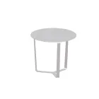Ronde salontafel voor buiten in aluminium met epoxypoedercoating - Mitch Viadurini