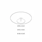 Ronde salontafel in extra helder glas - Giovannino Viadurini