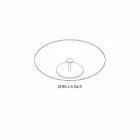 Ronde salontafel in extra helder glas - Giovannino Viadurini