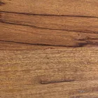 Ronde salontafel in wit of grijs gerecycled hout en staal - Genoveffa Viadurini