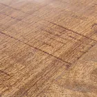 Ronde salontafel in wit of grijs gerecycled hout en staal - Genoveffa Viadurini