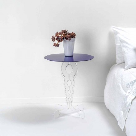 Lavendel Ronde tafel 50 cm Janis modern design, made in Italy Viadurini