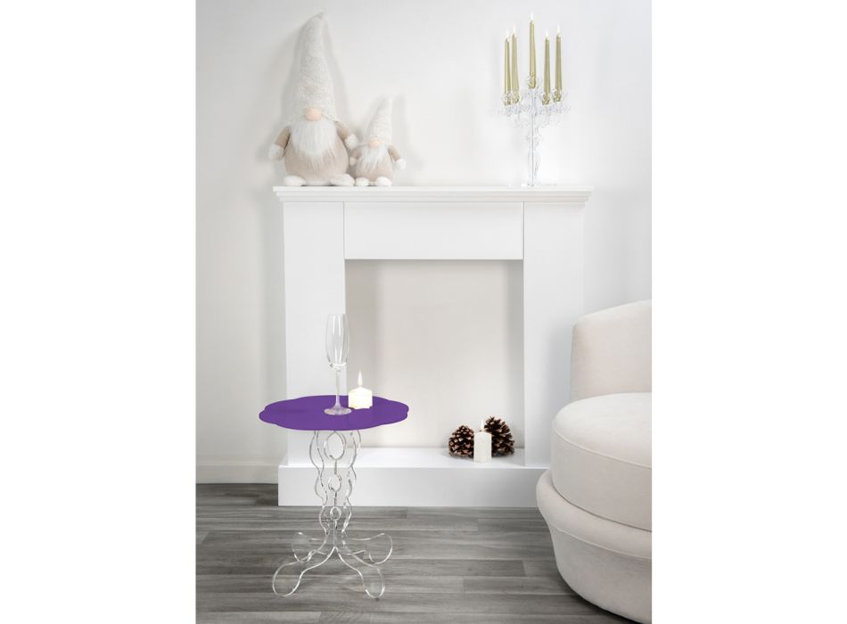 Ronde lavendel salontafel diameter 36cm Janis modern design Viadurini