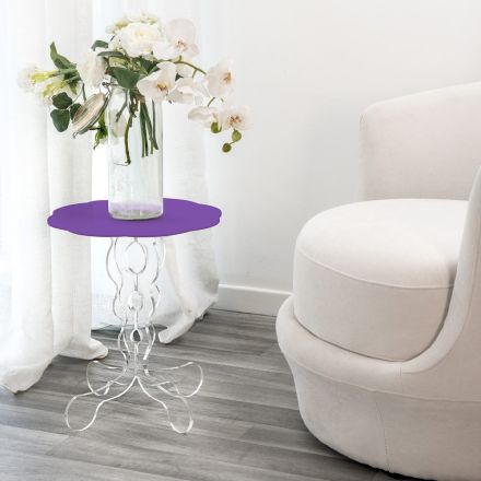 Ronde lavendel salontafel diameter 36cm Janis modern design Viadurini
