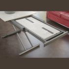 Transformeerbare salontafel met verstelbare hoogte tot 82 cm Made in Italy - Wiel Viadurini