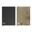 Transformeerbare salontafel met houten blad en metalen voet Made in Italy - Peach Viadurini