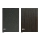 Transformeerbare salontafel met houten blad en metalen voet Made in Italy - Peach Viadurini