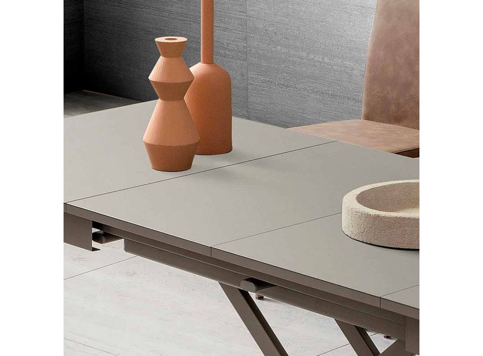 Transformeerbare salontafel in Fenix en metaal Made in Italy - Chiano Viadurini