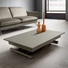 Transformeerbare salontafel in Fenix en metaal Made in Italy - Chiano Viadurini