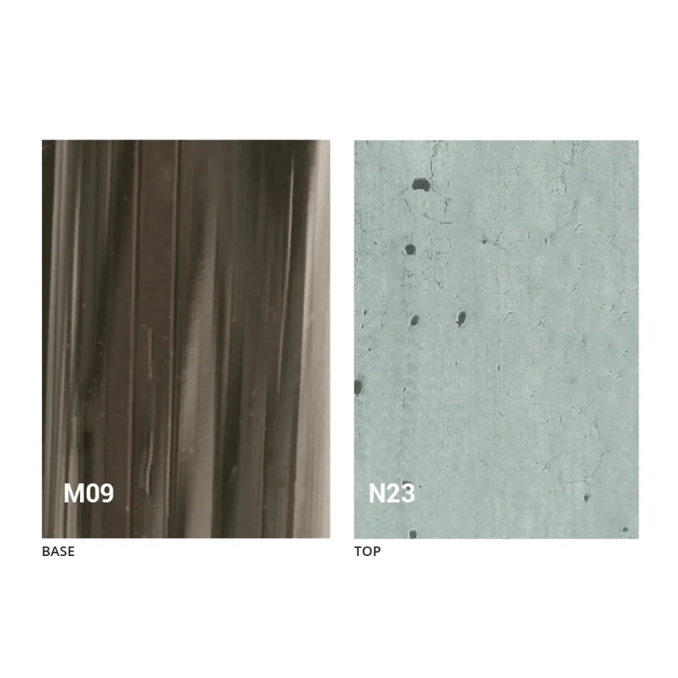 Transformerende salontafel in hout en zwart metaal Made in Italy - Niverio Viadurini