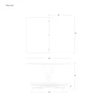 Transformeerbare salontafel in metaal en keramisch design Made in Italy - Saturn Viadurini