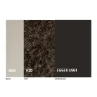 Transformeerbare salontafel in metaal en keramisch design Made in Italy - Saturn Viadurini