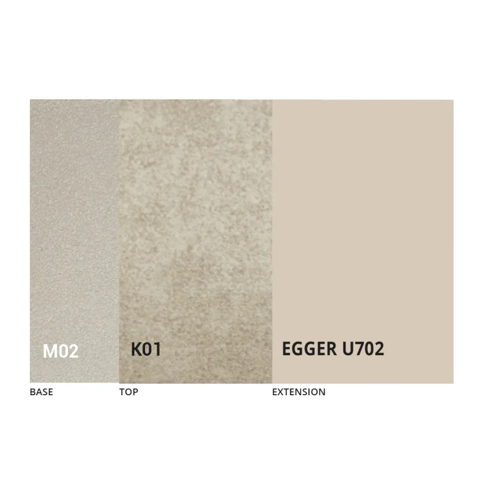 Transformeerbare salontafel in metaal en keramisch design Made in Italy - Saturn Viadurini