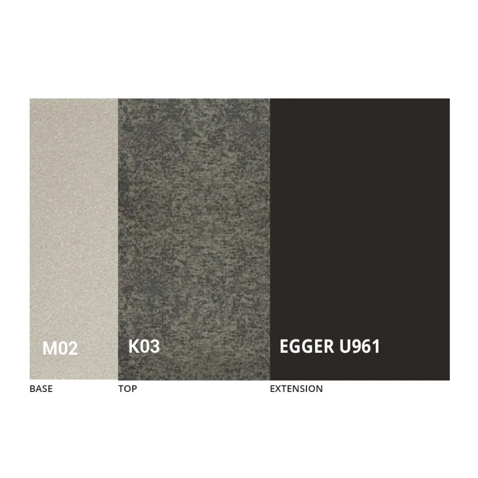 Transformeerbare salontafel in metaal en keramisch design Made in Italy - Saturn Viadurini