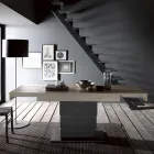 Transformeerbare salontafel in houten eettafel Made in Italy - Polar Viadurini