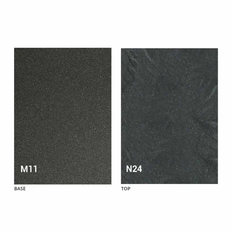 Salontafel om te bouwen tot eettafel Houten blad en metalen onderstel - Peach Viadurini