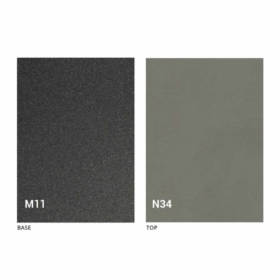 Salontafel om te bouwen tot eettafel Houten blad en metalen onderstel - Peach Viadurini