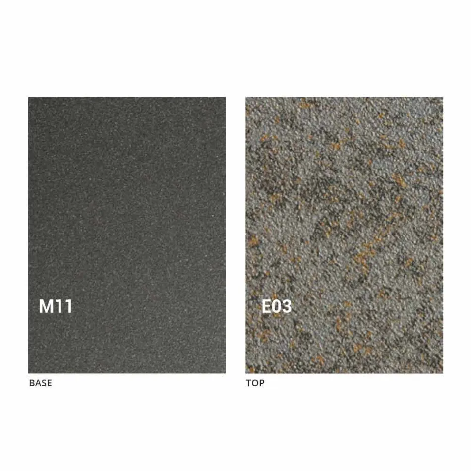 Moderne transformeerbare salontafel met blad in Malta-effect Made in Italy - Patroclus Viadurini