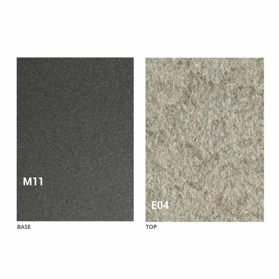 Moderne transformeerbare salontafel met blad in Malta-effect Made in Italy - Patroclus Viadurini