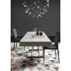 Moderne transformeerbare salontafel met blad in Malta-effect Made in Italy - Patroclus Viadurini