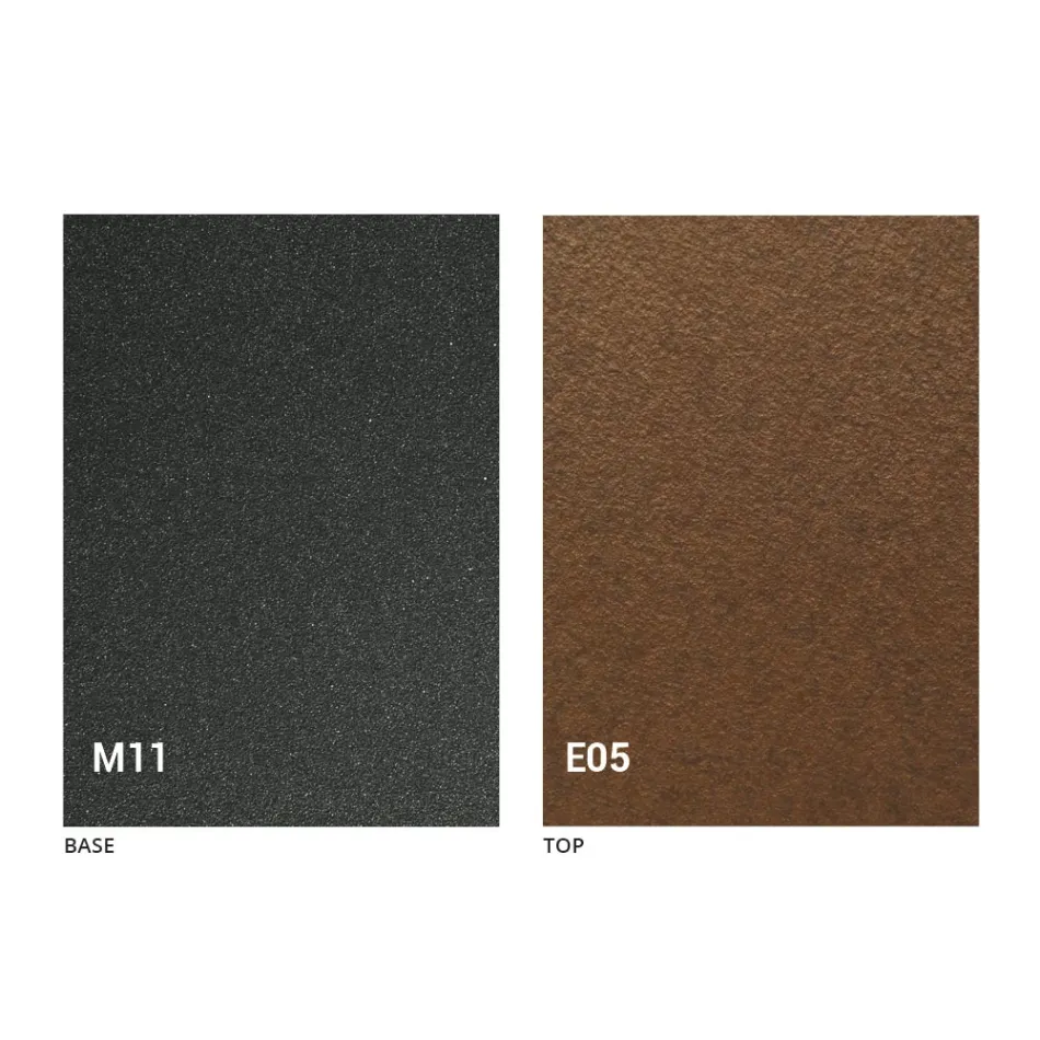 Moderne transformerende salontafel met blad in Malta-effect Made in Italy - Patroclo Viadurini