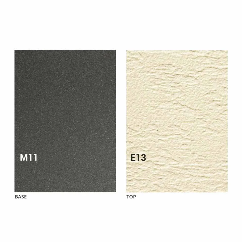 Moderne transformeerbare salontafel met blad in Malta-effect Made in Italy - Patroclus Viadurini