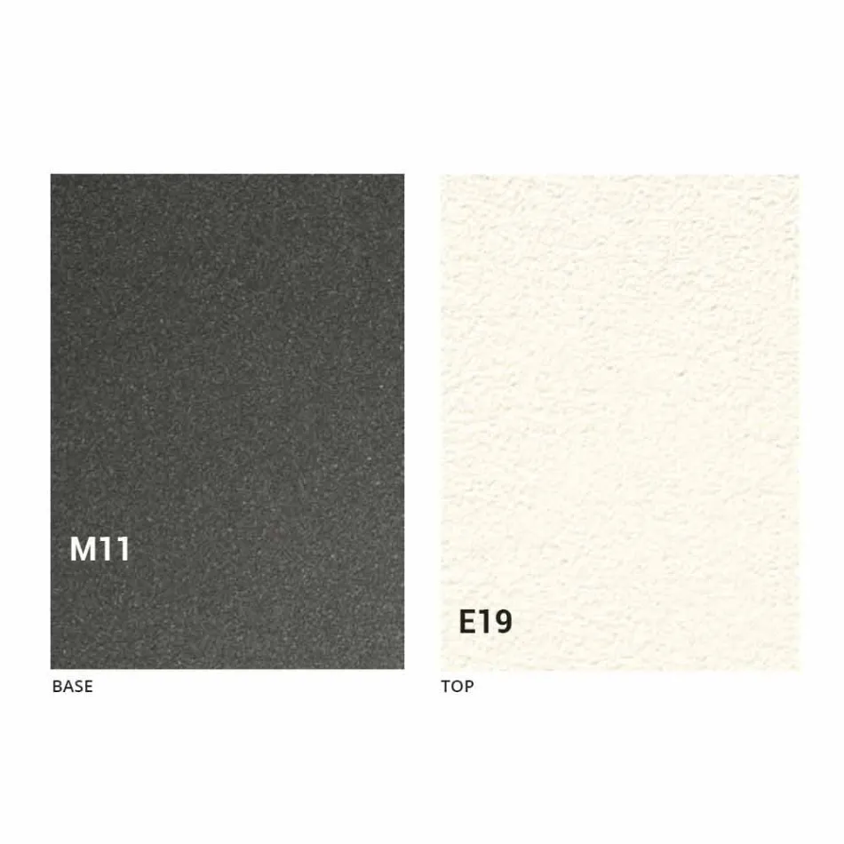 Moderne transformeerbare salontafel met blad in Malta-effect Made in Italy - Patroclus Viadurini