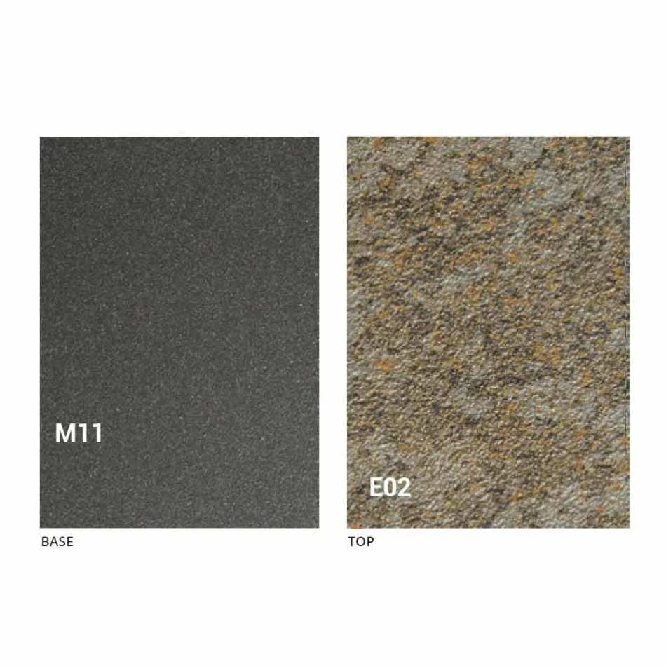 Moderne transformeerbare salontafel met blad in Malta-effect Made in Italy - Patroclus Viadurini