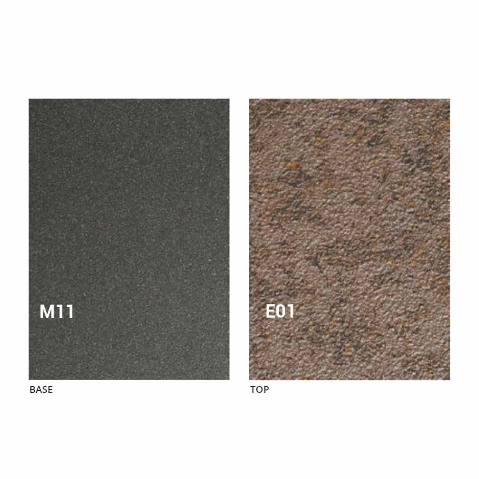 Moderne transformeerbare salontafel met blad in Malta-effect Made in Italy - Patroclus Viadurini