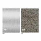 Moderne transformeerbare salontafel met blad met morteleffect Made in Italy - Salomon Viadurini