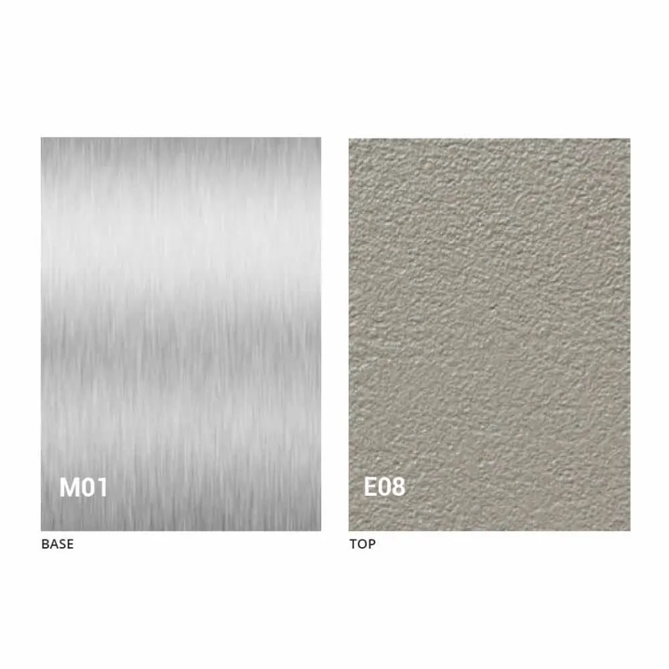 Moderne transformeerbare salontafel met blad met morteleffect Made in Italy - Salomon Viadurini