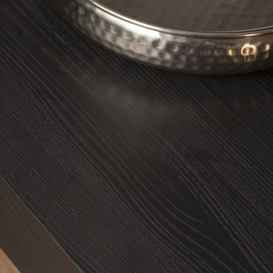 Moderne transformeerbare salontafel in metaal en hout Made in Italy - Universe Viadurini