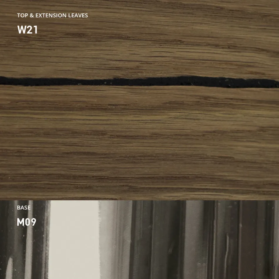 Moderne transformeerbare salontafel in metaal en hout Made in Italy - Universe Viadurini