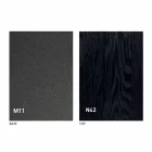 Moderne transformeerbare salontafel in grafietmetaal en houten blad - Sistocle Viadurini