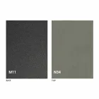 Moderne transformeerbare salontafel in grafietmetaal en houten blad - Sistocle Viadurini