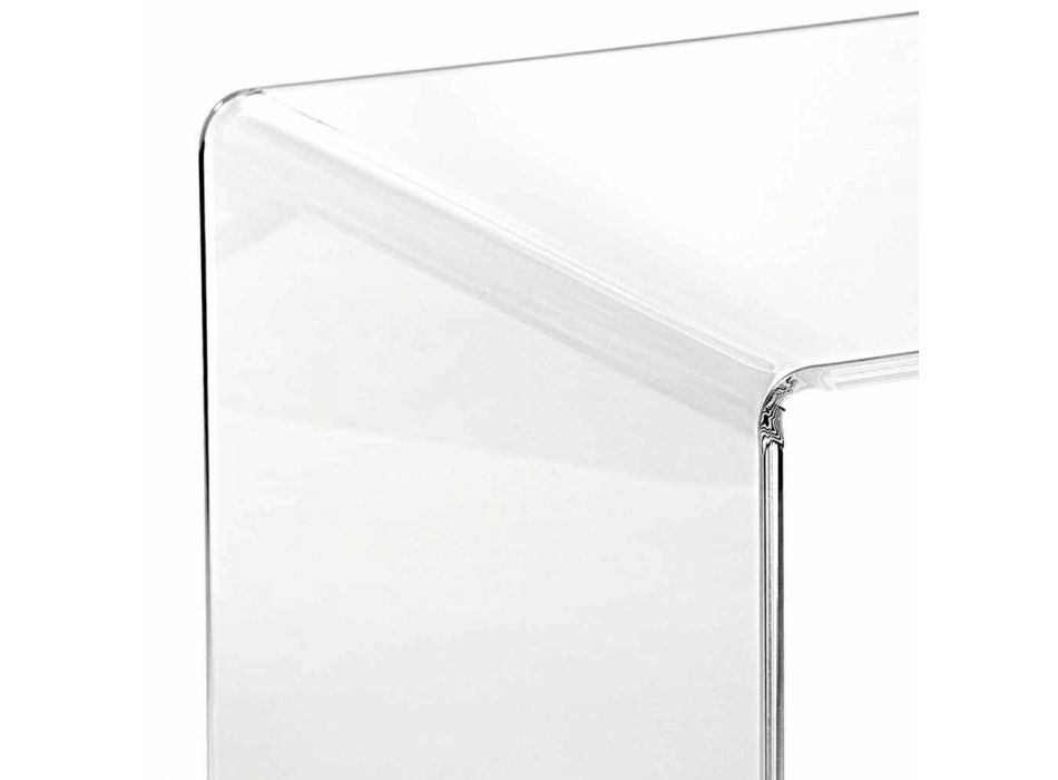transparante modern design salontafel 40x40cm Terry Klein, made in Italy Viadurini