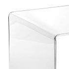 transparante modern design salontafel 50x50cm Big Terry, made in Italy Viadurini