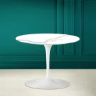 Tulip Salontafel Eero Saarinen H 41 in Calacatta Michelangelo Keramiek Viadurini