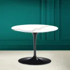 Tulip Salontafel Eero Saarinen H 41 in Calacatta Michelangelo Keramiek Viadurini