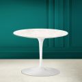 Tulip Eero Saarinen H 41 Salontafel in keramiek Diamond Cream Made in Italy - Scarlet
