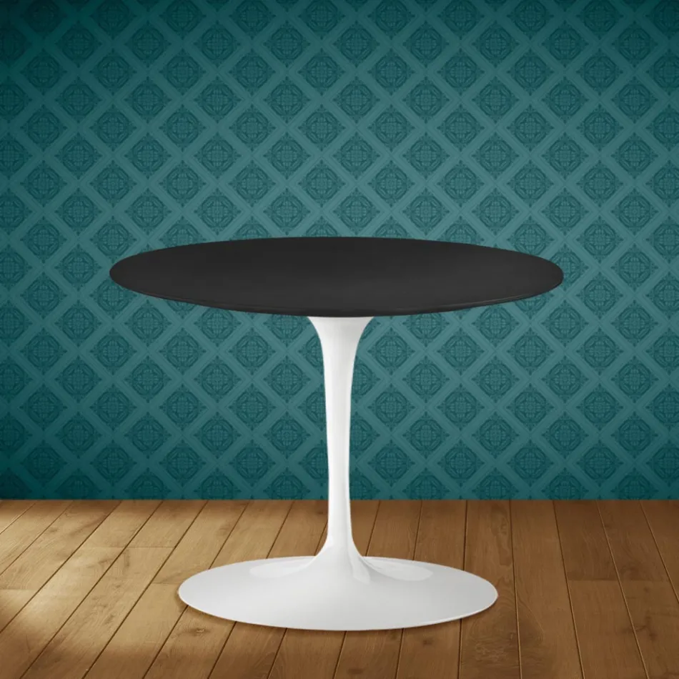 Eero Saarinen Tulip salontafel H 41 in Domoos keramiek, gemaakt in Italië - Scharlakenrood Viadurini