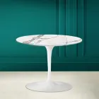 Tulip Salontafel Eero Saarinen H 41 in Invisible Select Ceramic Made in Italy - Scarlet Viadurini