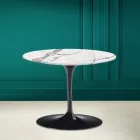 Tulip Salontafel Eero Saarinen H 41 in Invisible Select Ceramic Made in Italy - Scarlet Viadurini