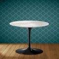 Eero Saarinen Tulip salontafel H 41 in gepolijst keramiek, gemaakt in Italië - Scharlakenrood