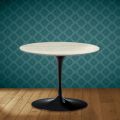 Eero Saarinen Tulip salontafel H 41 in Marmorio keramiek, gemaakt in Italië - Scharlakenrood