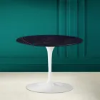 Tulip salontafel Eero Saarinen H 41 in keramiek Noir Laurent Made in Italy - Scarlet Viadurini